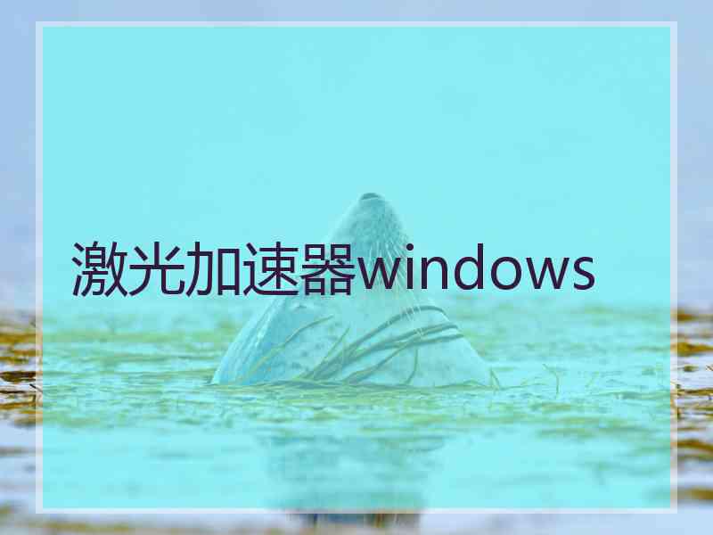 激光加速器windows