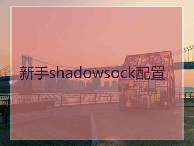 新手shadowsock配置