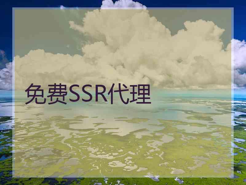 免费SSR代理